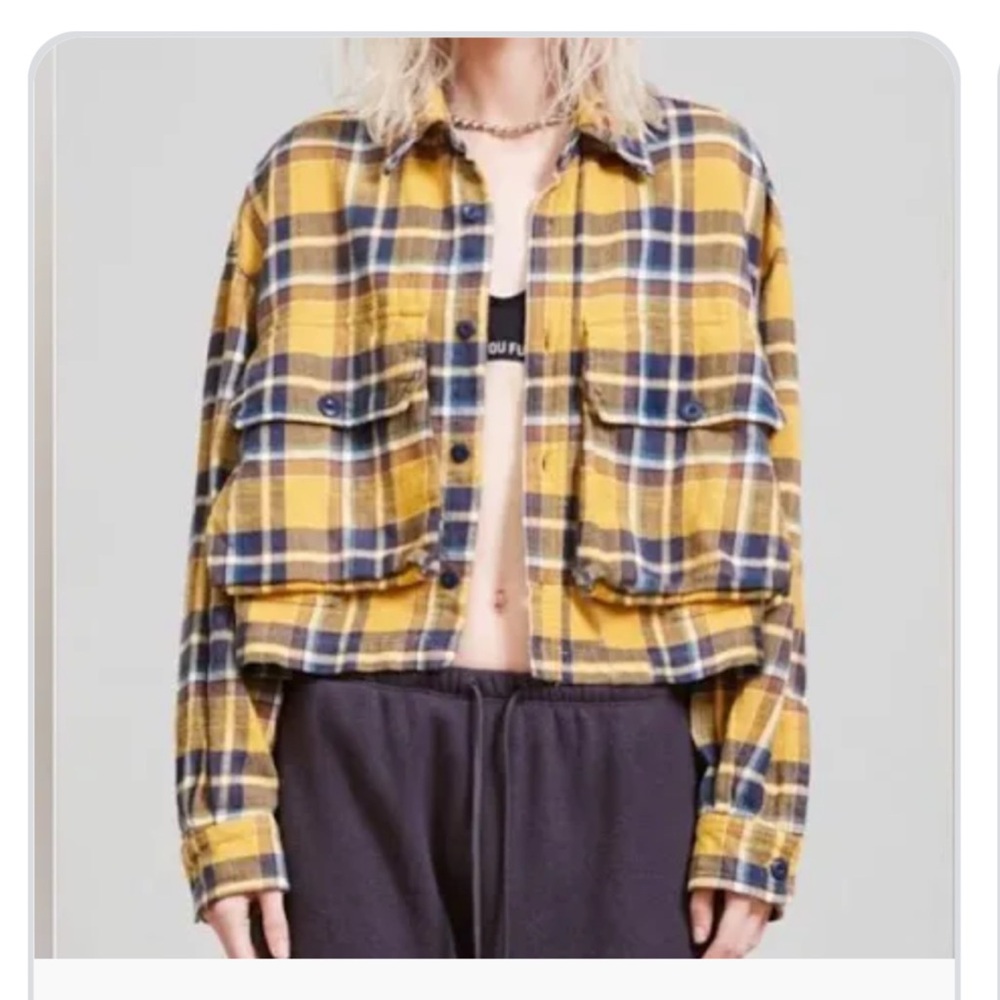 R13 2021 Plaid Button-Up Work Shirt Size XS